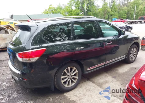 2015 Nissan Pathfinder Sl из США, поврежденный, VIN 5N1AR2MM6FC658685